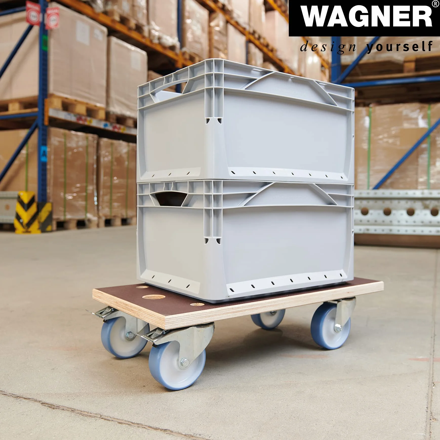 WAGNER przesuwna lalka MM 1341 57,5 x 30 cm nośność 500 kg antypoślizgowa FSC