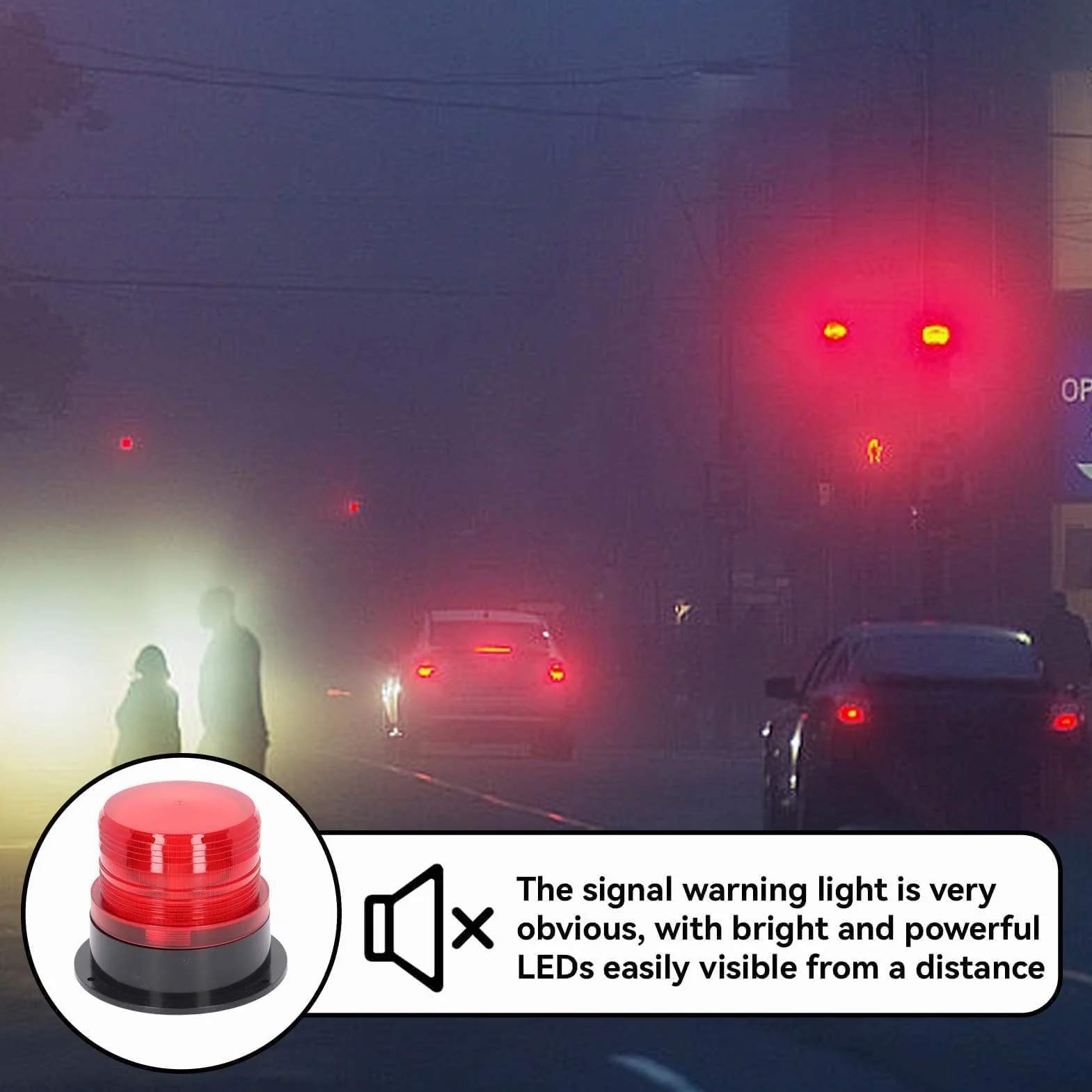 Lampy ostrzegawcze LED okrągłe migające 12A 60V 3W