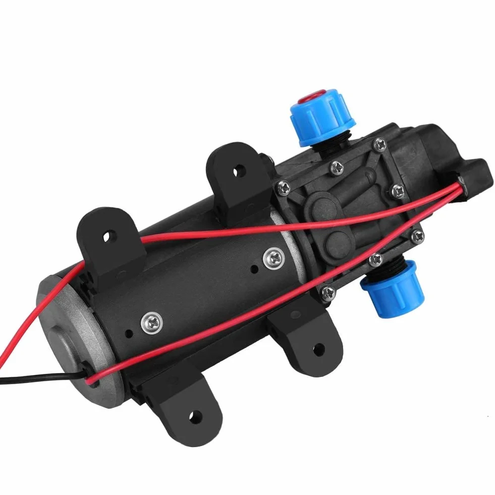 Pompa wodna, 12 V DC 100 W 8 l/min, 160 psi, wysokociśnieniowa pompa wodna, membranowa samozasysająca pompa wody do mycia