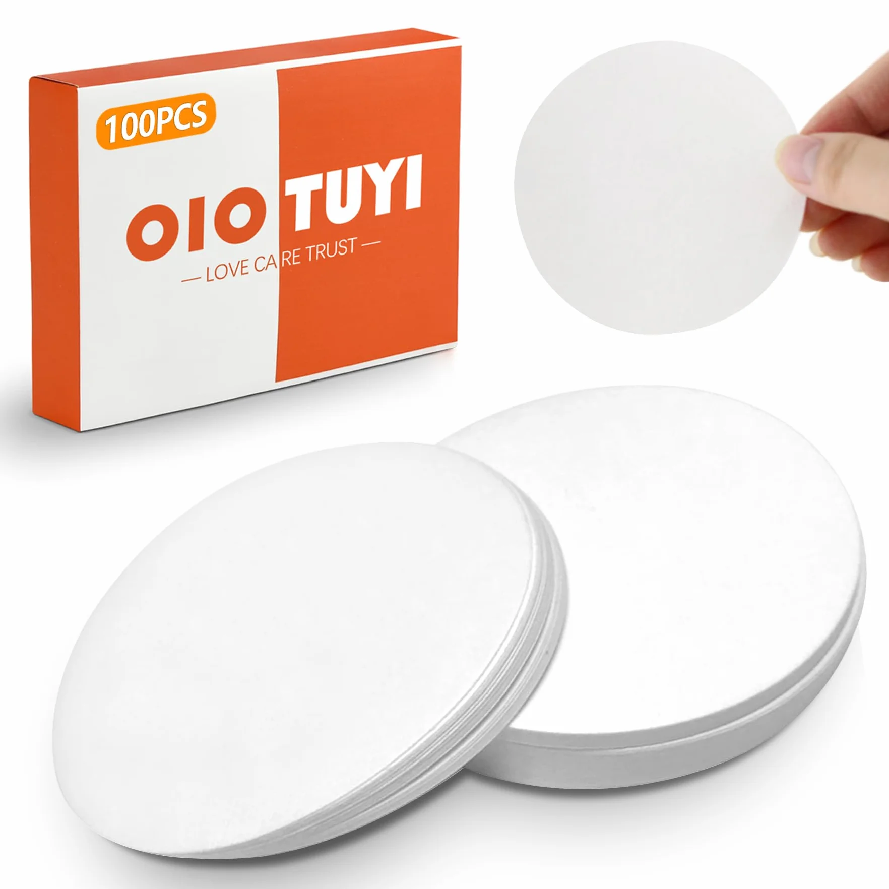 Filtry papierowe okrągłe 11 cm 100 sztuk do kawy i laboratorium