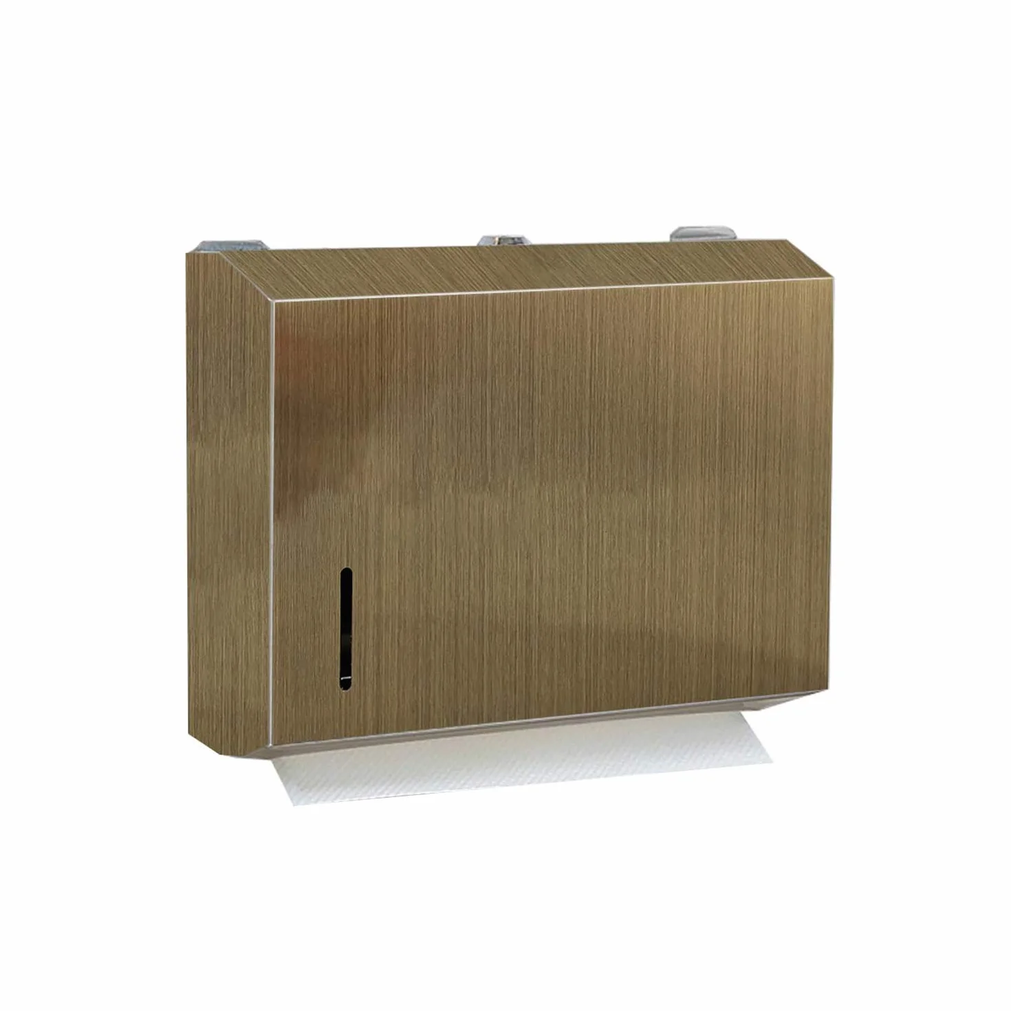Aolemi Dozownik ręczników papierowych antyczny mosiężny uchwyt na papier toaletowy potrójnie składany ścienny brąz vintage