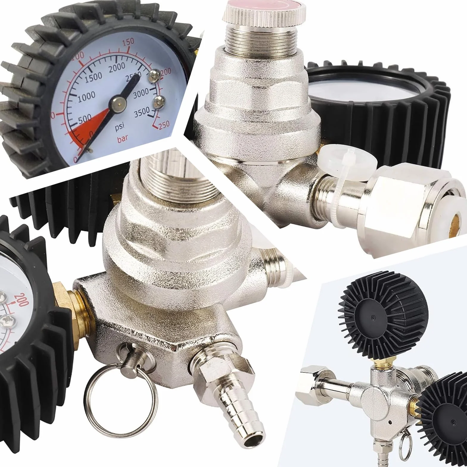 Reduktor ciśnienia do co2, reduktor ciśnienia, regulator ciśnienia CO2, profesjonalny, wielokrotnego użytku, dwie tarcze, dwukierunkowy reduktor ciśnienia, reduktor ciśnienia do maszyn do piwa,
