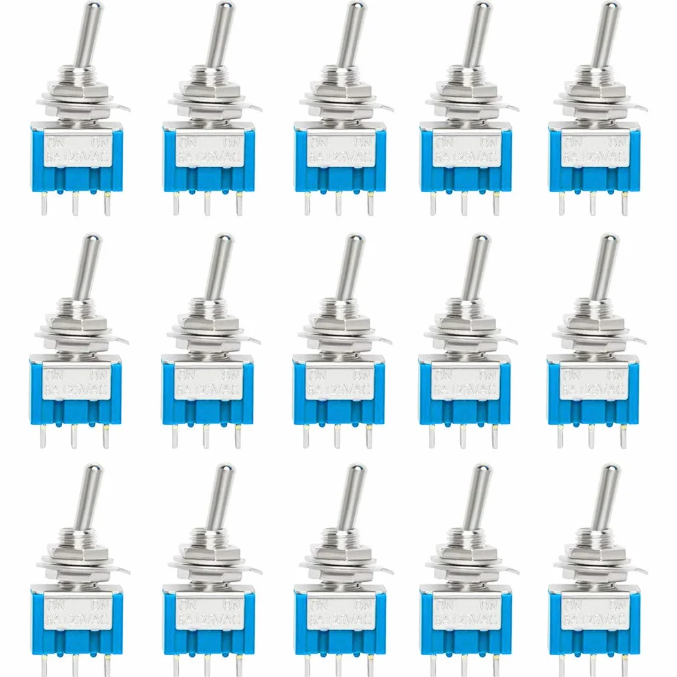 Przełącznik przechylający MTS102 SPDT 3-pinowy 6A 125VAC ON/ON 2 Pozycja