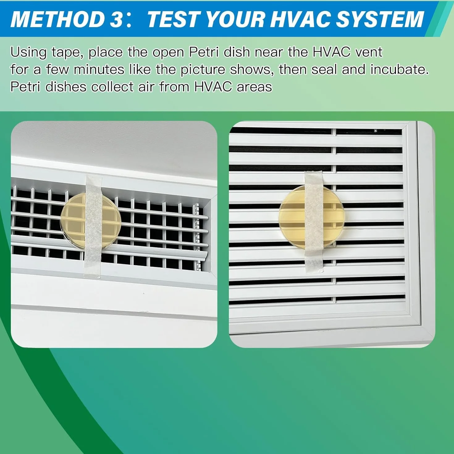 Zestaw do testowania pleśni, 12 testów wykrywających, HVAC, wykrywacz pleśni DIY