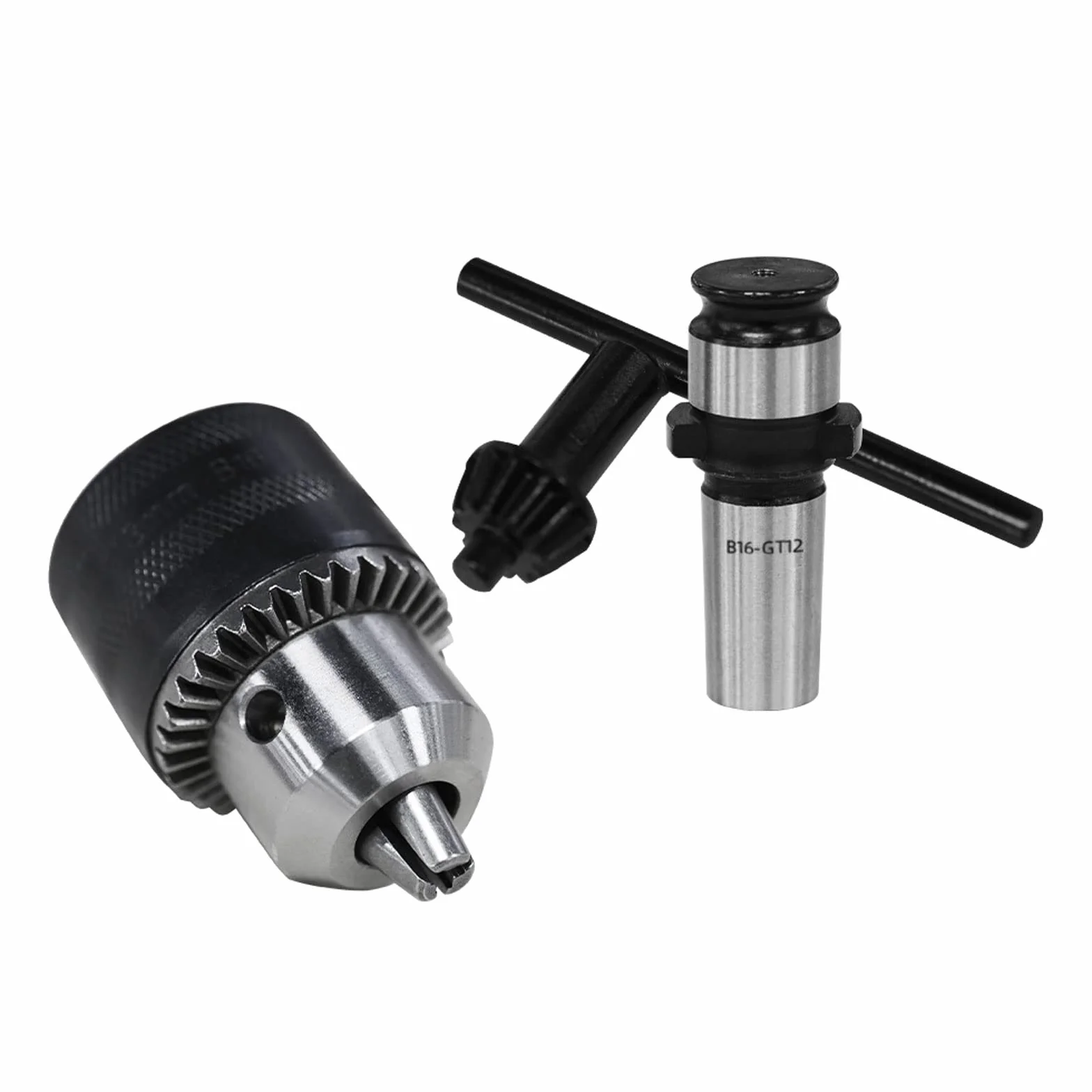 ZAC GT12 adapter uchwytu wiertarskiego, kompatybilny z elektryczną maszyną do gwintowania M16R, metal, zawiera klucz do uchwytu, adapter wiertarski, uchwyt narzędziowy