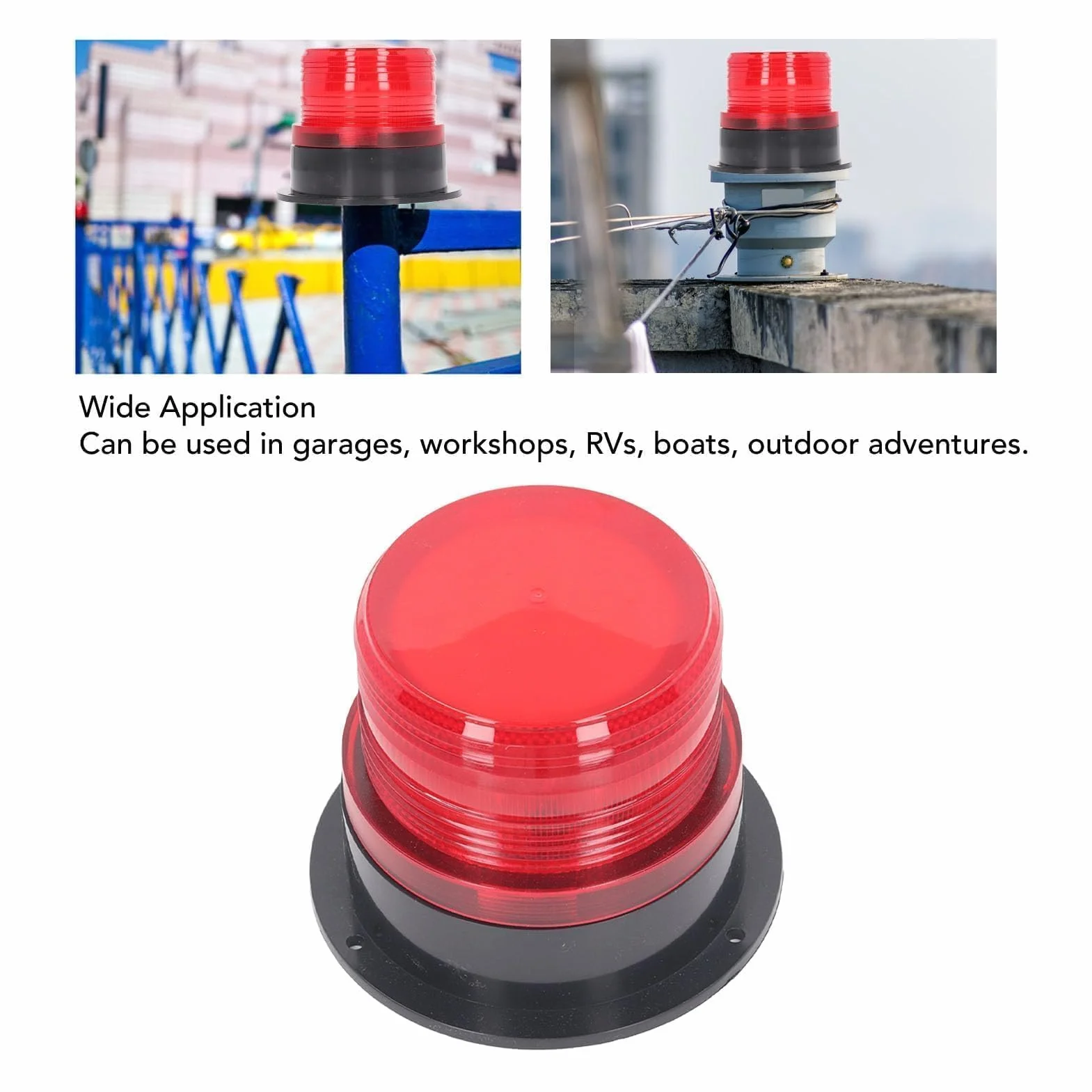 Lampy ostrzegawcze LED okrągłe migające 12A 60V 3W