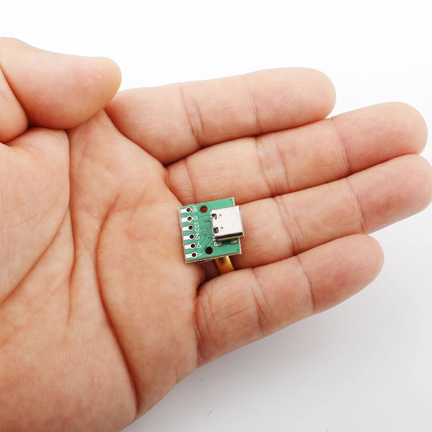 RUNCCI-YUN Adapter USB C na DIP PCB Breakout Board 2,54 mm Pitch 16 pinów 3.1 typ C