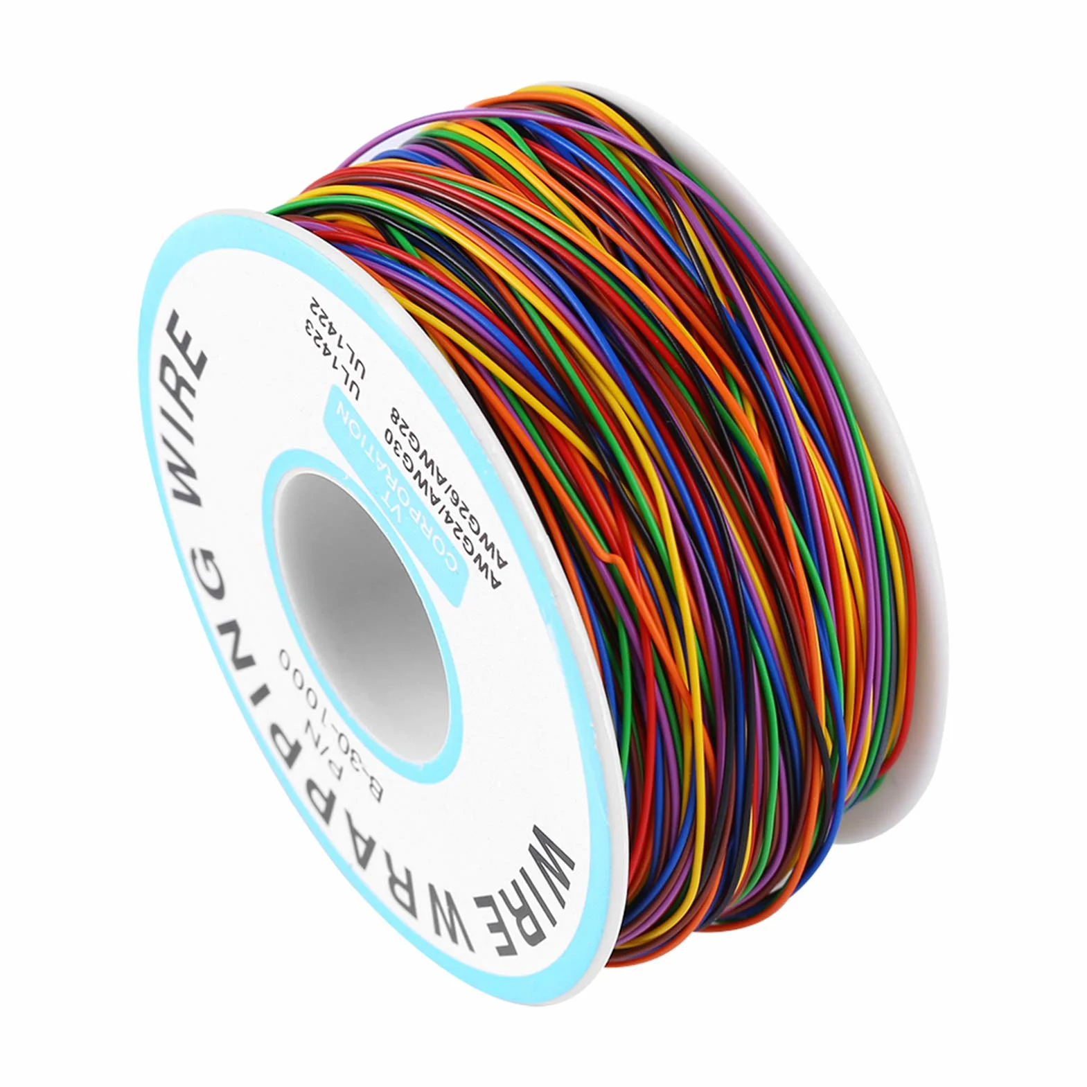Przewody PCB Drut Przyłączeniowy 30AWG Cynowana Miedź Kolorowy 280M Kabel Testowy