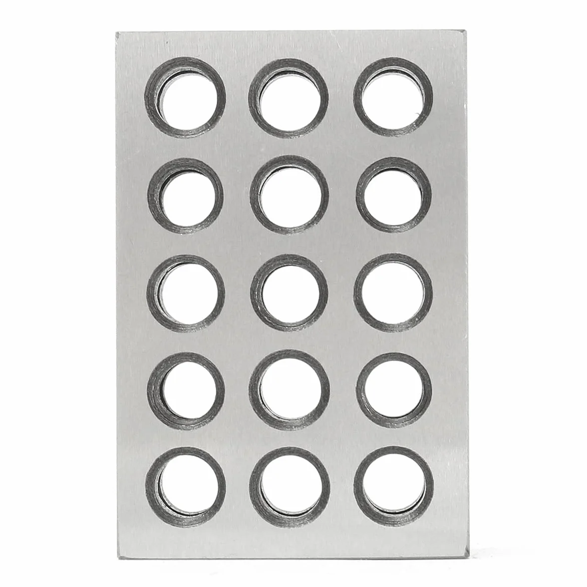 Klocki precyzyjne hartowanej stali 0,0002'' 23 otwory 3x5x7,5 cm narzędzie tokarskie
