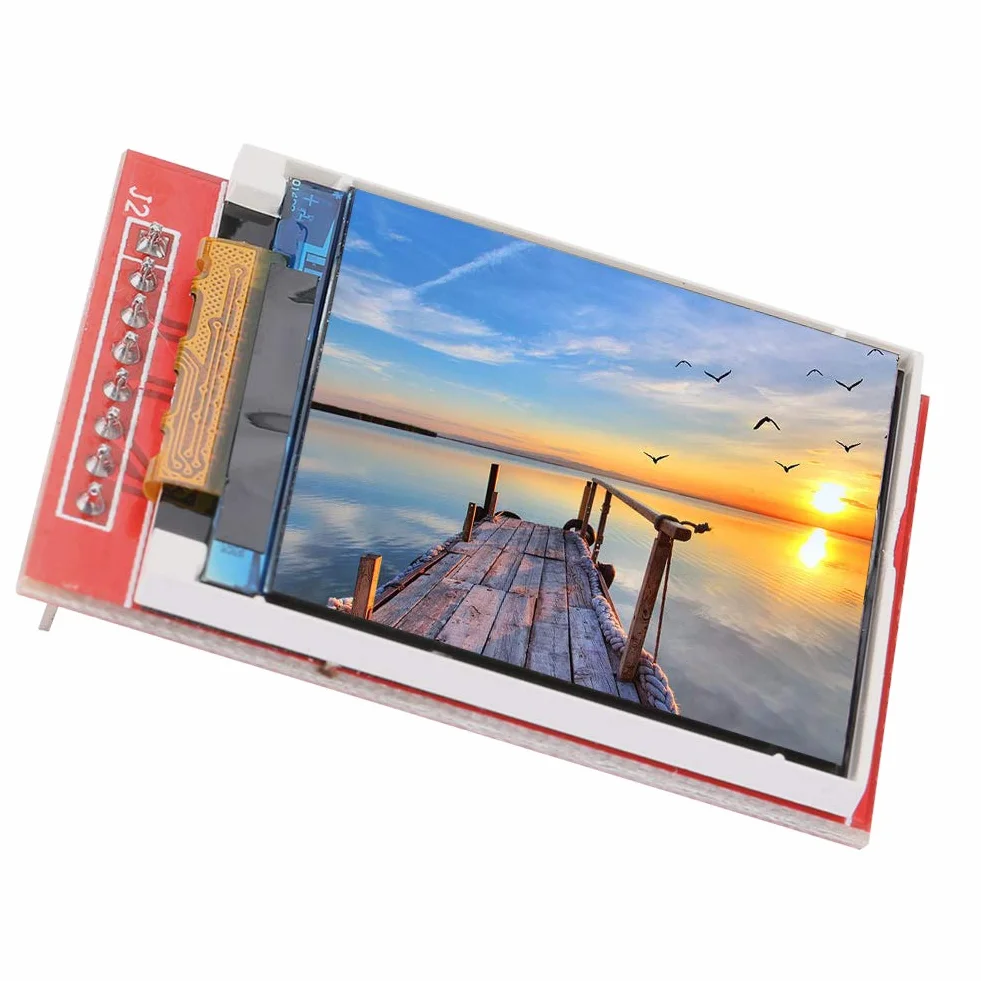 Moduł Kolorowego Wyświetlacza TFT LCD o Przekątnej 1,44 Cala do Telefonu 5110-128x128 Szeregowy Czerwony Ekran SPI - Idealny do Projektów i Elektroniki