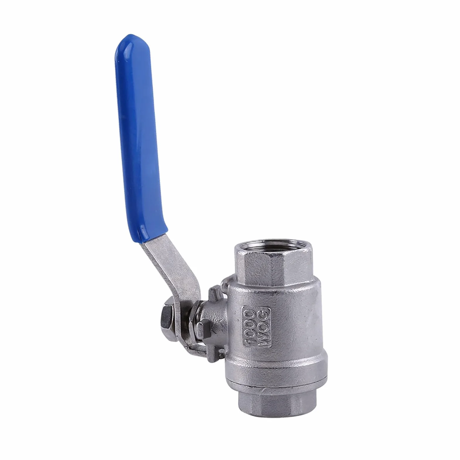 Zawór kulowy, stal nierdzewna, 2 zawory Inox 1 NPT, 2-drożny zawór kulowy z pełnym przepływem dźwigni obrotowej SS304, 1/2 zawór kulowy z pełnym przepływem