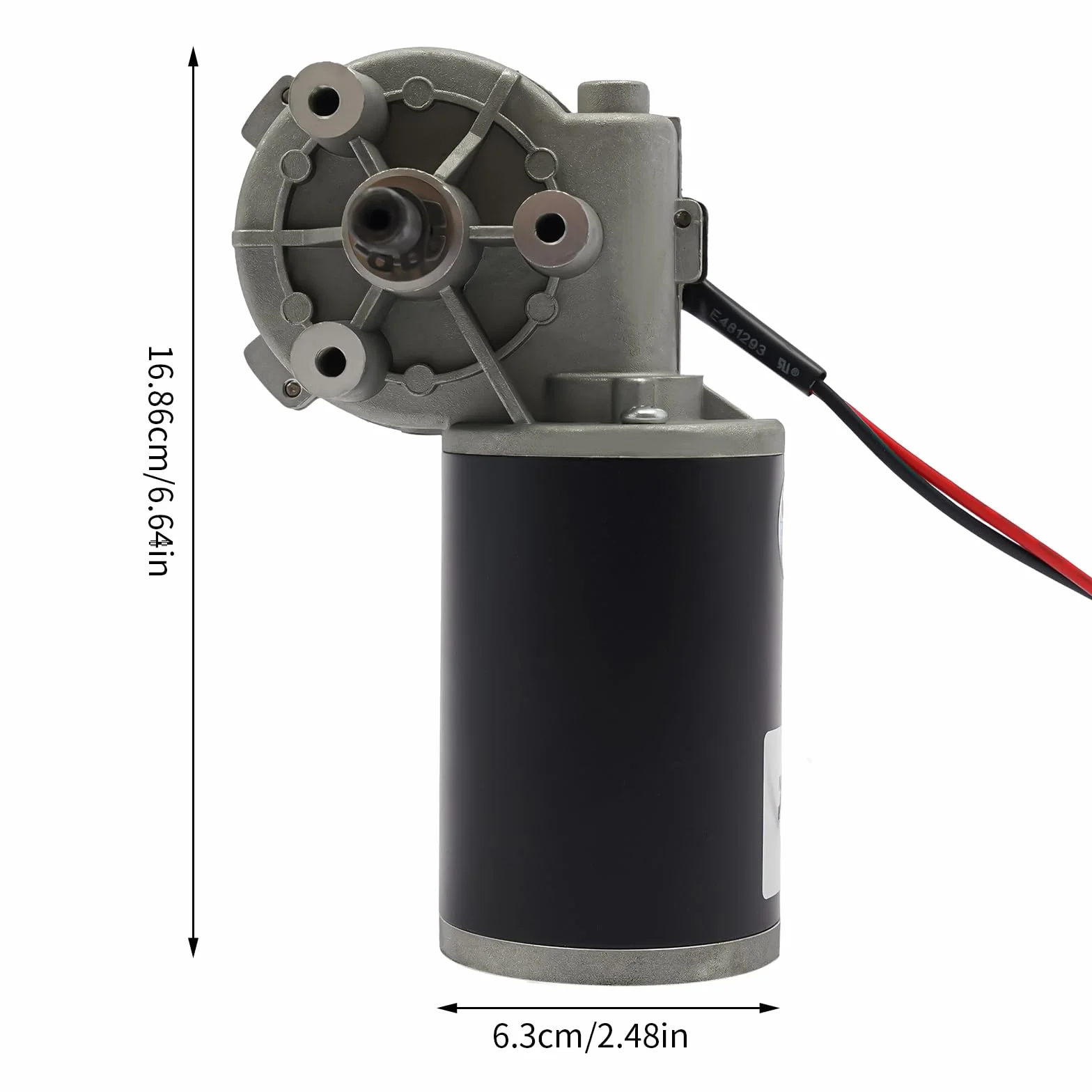 Silnik DC, silnik przekładniowy DC, elektryczny silnik przekładniowy lewy/prawy (do wyboru) 220 RPM 80 W, silnik jest wyposażony w regulację prędkości PWM (po prawej)
