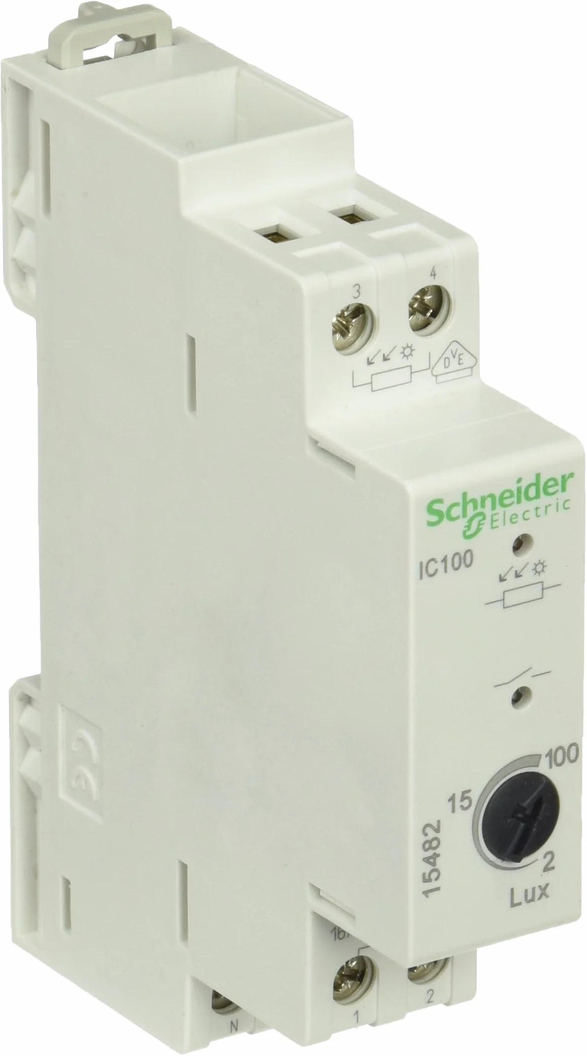 Schneider 15482 włącznik zmierzchowy, IC100, 2…-100 luksów