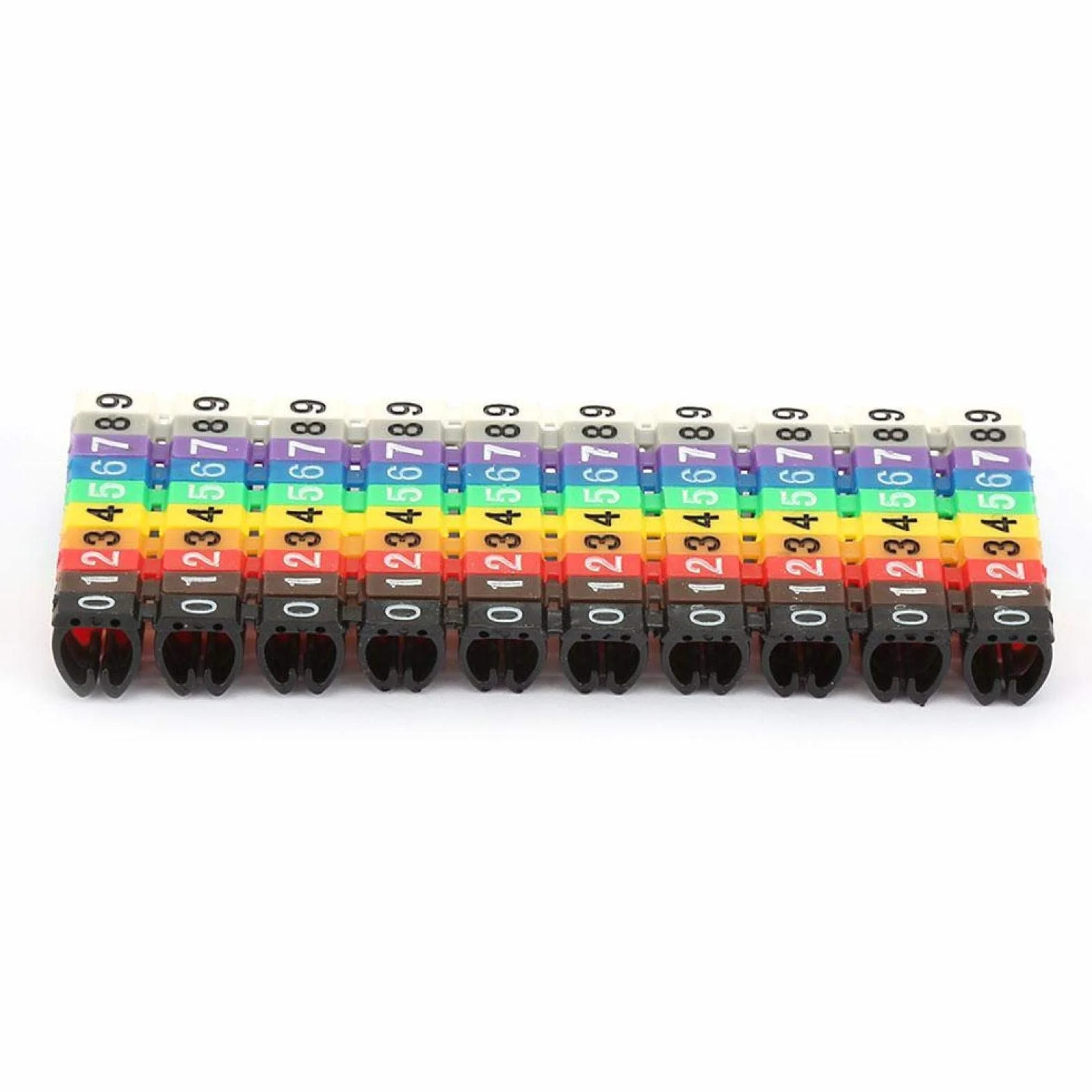 Zestaw znaczników kabli KCM-6MM 100 szt. Cyfrowa rurka numerowa
