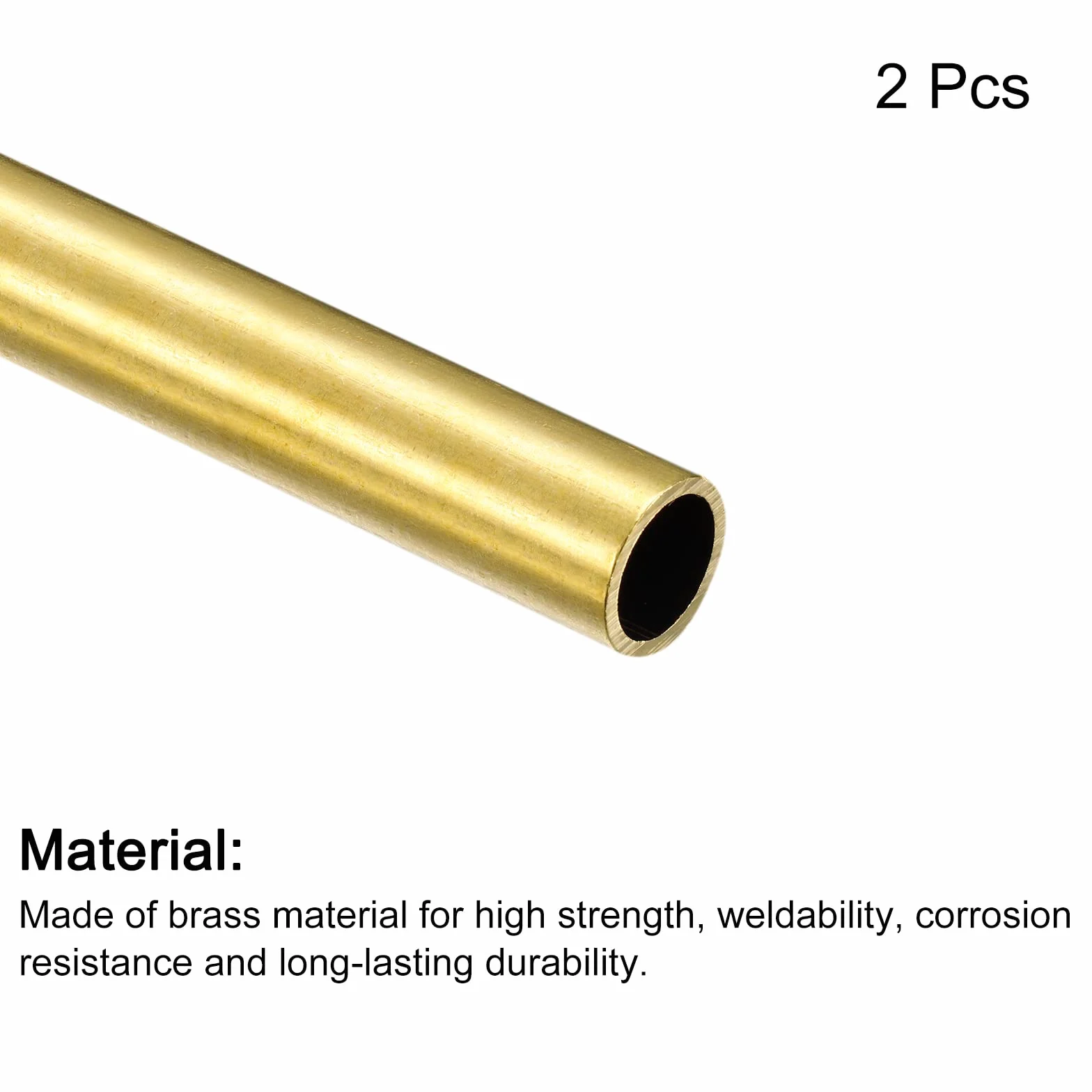 Rurka mosiężna 10mm OD 1mm Grubość ściany 100mm Długość 2 szt