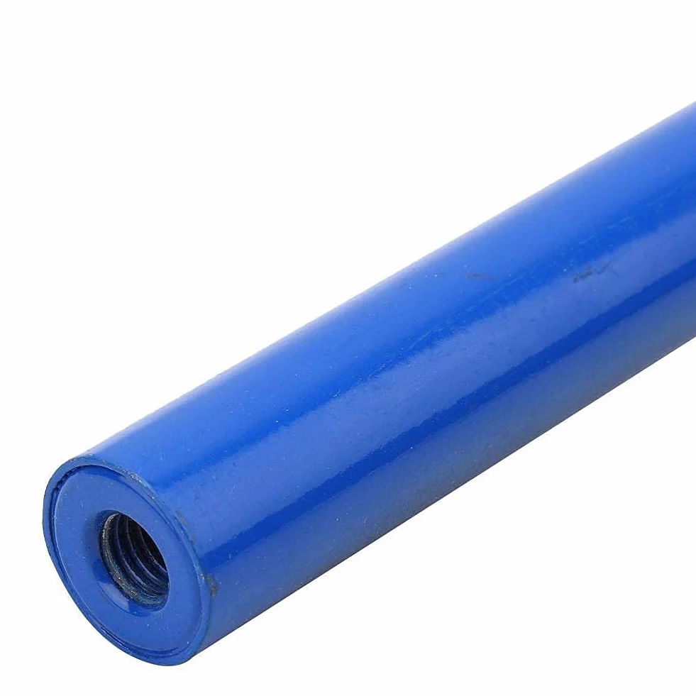 Dozownik folii stretch regulowany 30-50 cm ze stali węglowej niebieski