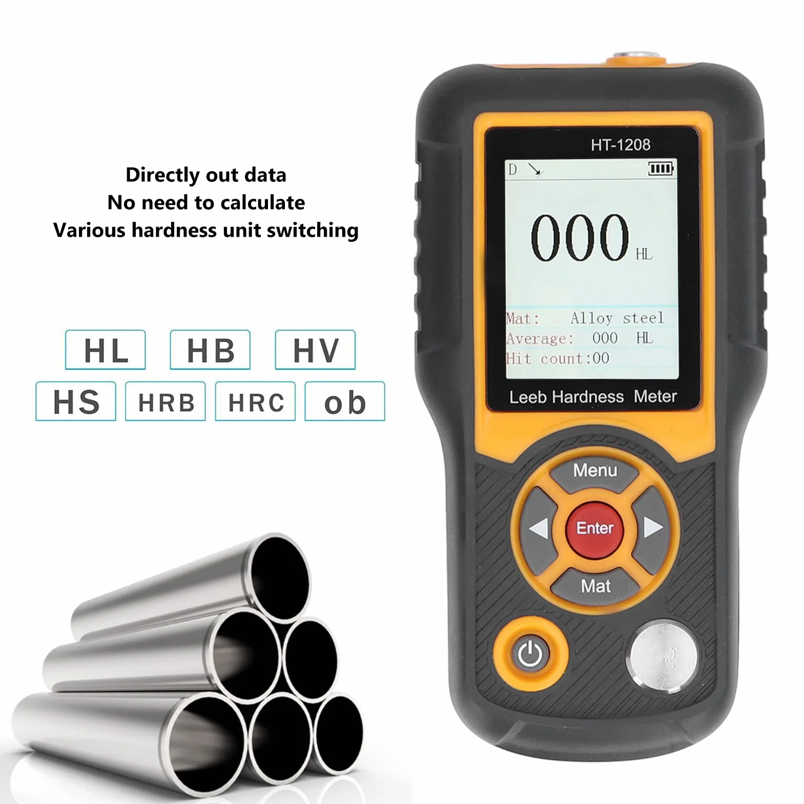 Cyfrowy Tester Twardości Metalu Leeb Rockwell Vickers Shore HT-1208