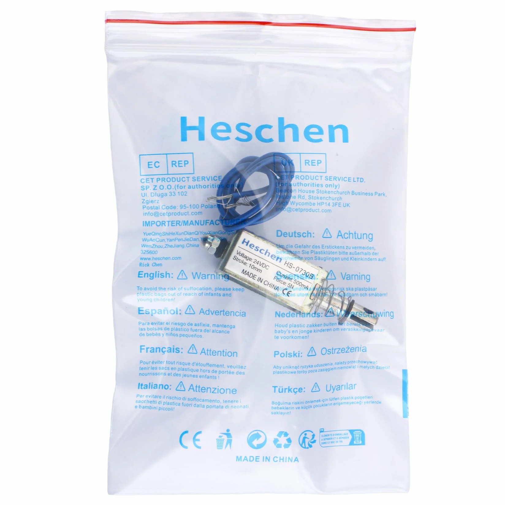 Hechen elektromagnes JF-0730B DC 24 V 1 A 5 N 10 mm pociągnięcie pociągnięcie pociągnięcie otwarta rama