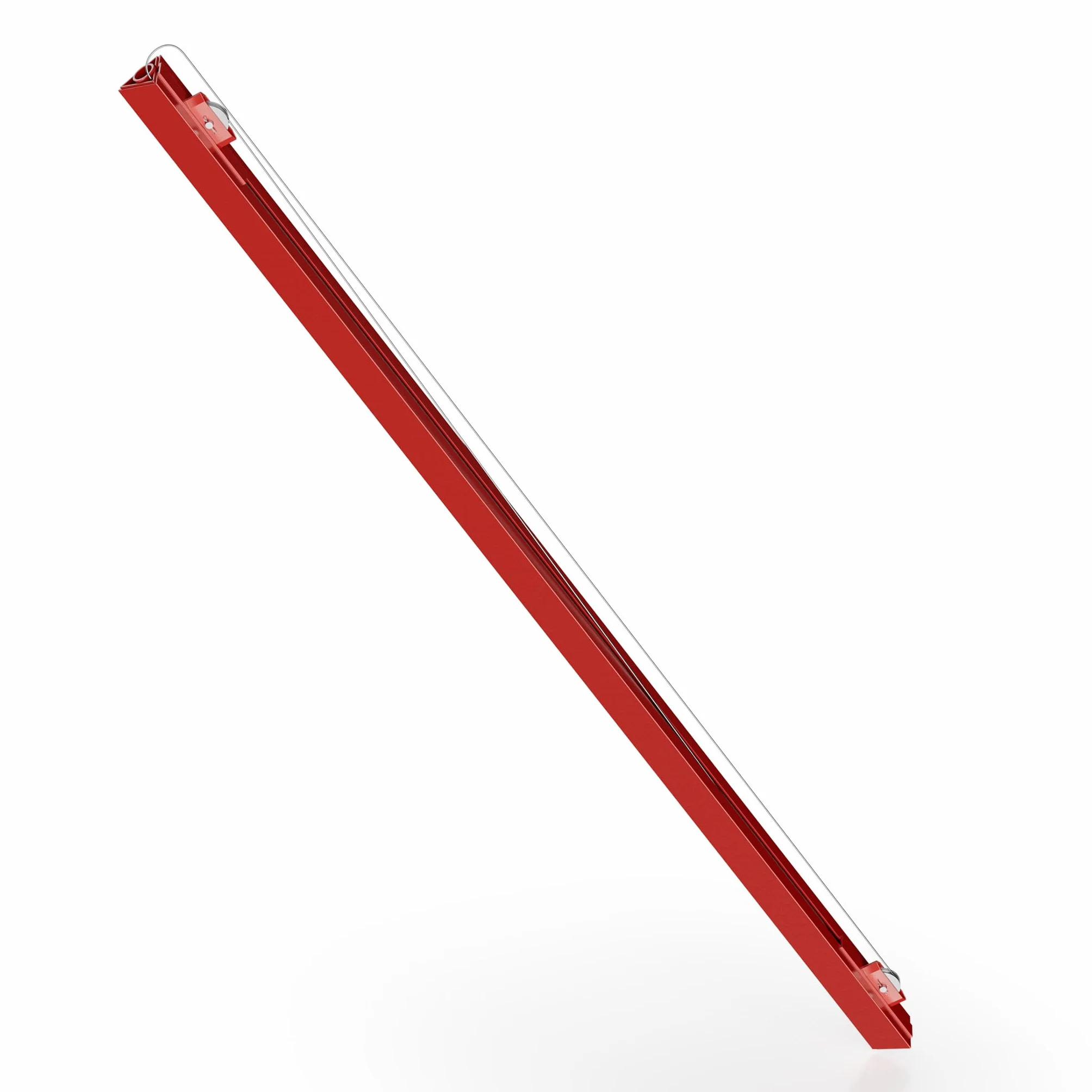 Przedłużenie Wiltec 140 cm do podnośnika do płyt XXL do maks. 68 kg, pomoc montażowa do płyt gipsowo-kartonowych, podnośnik do płyt gipsowo-kartonowych z 3 kółkami, czerwony