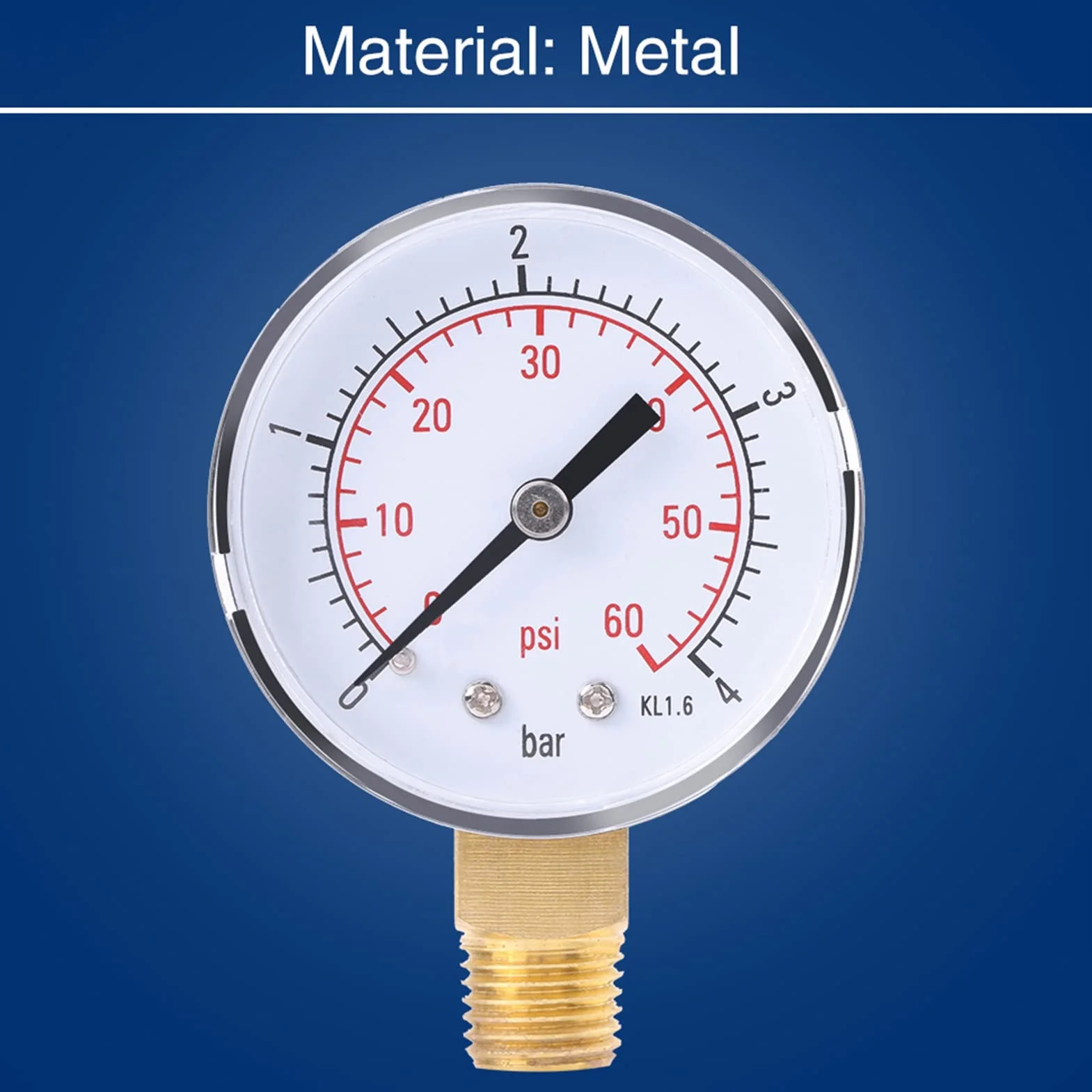 Manometr paliwa 0-4 bar / 0-60 psi