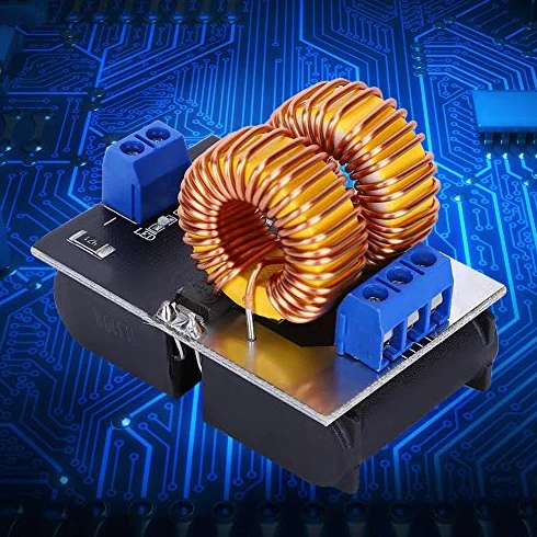 Moduł nagrzewnicy indukcyjnej 120 W, moduł BYS459-1500 Mini ZVS płyta grzewcza indukcyjna 5 V-12 V do ogrzewania wysokiej częstotliwości