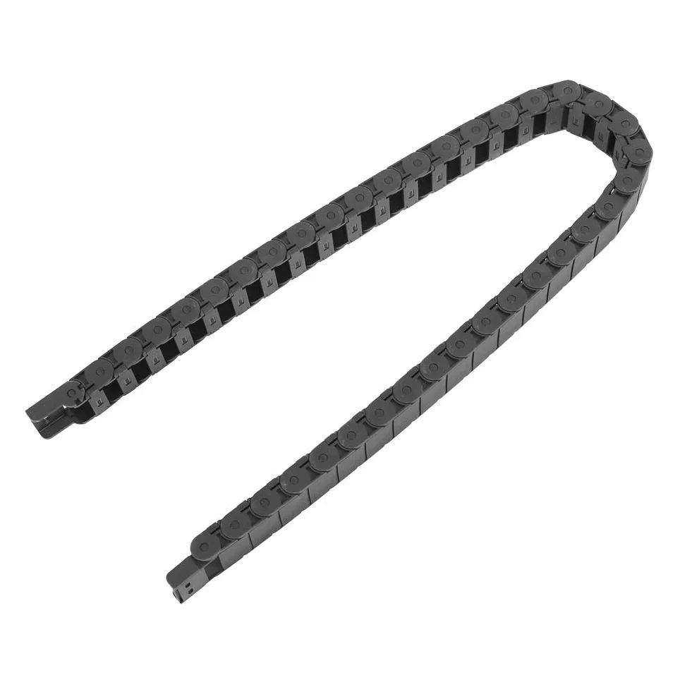 Łańcuch holowniczy z nośnikiem kablowym, nylonowy łańcuch kablowy, mocowanie maszyny do grawerowania drutu 15 mm x 30 mm do elastycznych kabli i małych węży hydraulicznych lub