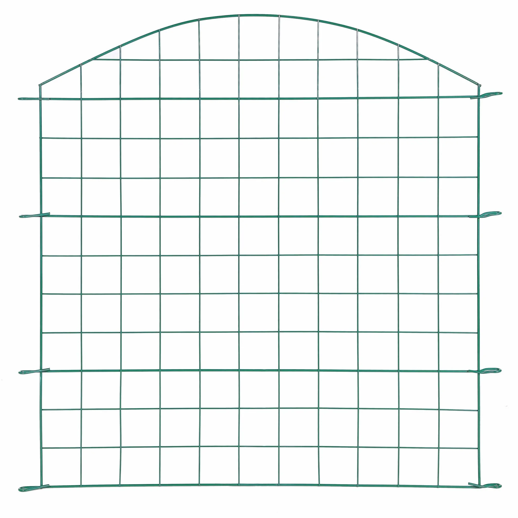 Wiltec Panele ogrodzeniowe 5 szt. zielone drut żelazny oczka 65x65mm