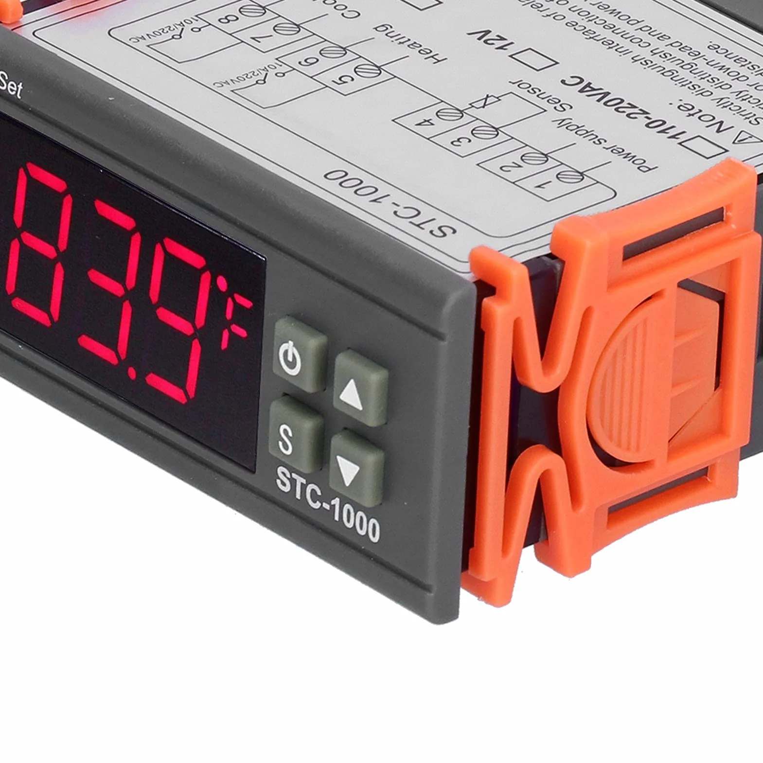 STC-1000 Uniwersalny Cyfrowy Regulator Temperatury, Termostat Chłodzący i Grzewczy z Czujnikiem NTC do Domowego Warzenia Piwa Fermentor Lodówka Inkubator Szklarnia(24V)