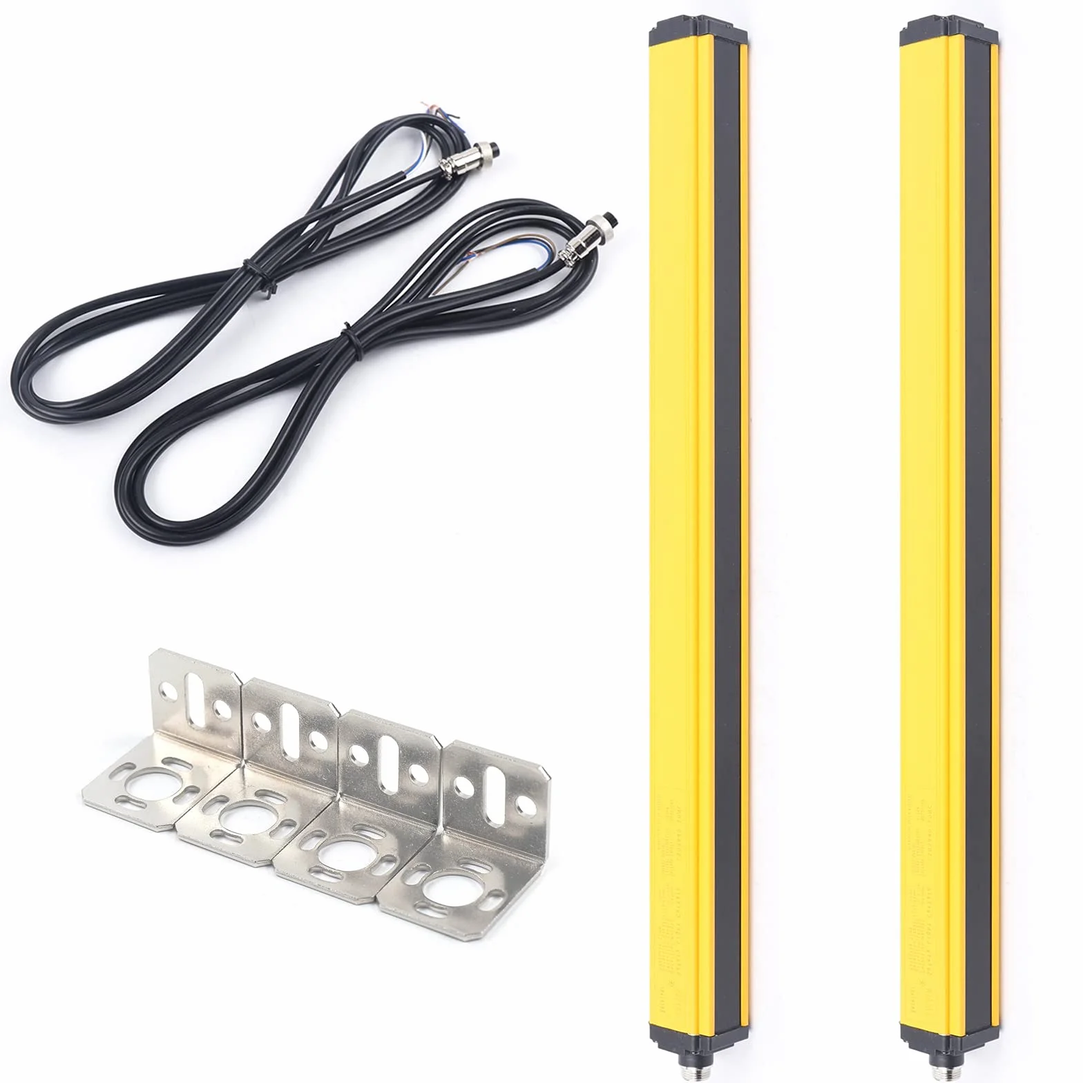Czujnik kurtyny świetlnej DC 24-30V 10 promieni 360mm ochrony bezpieczeństwa żółty