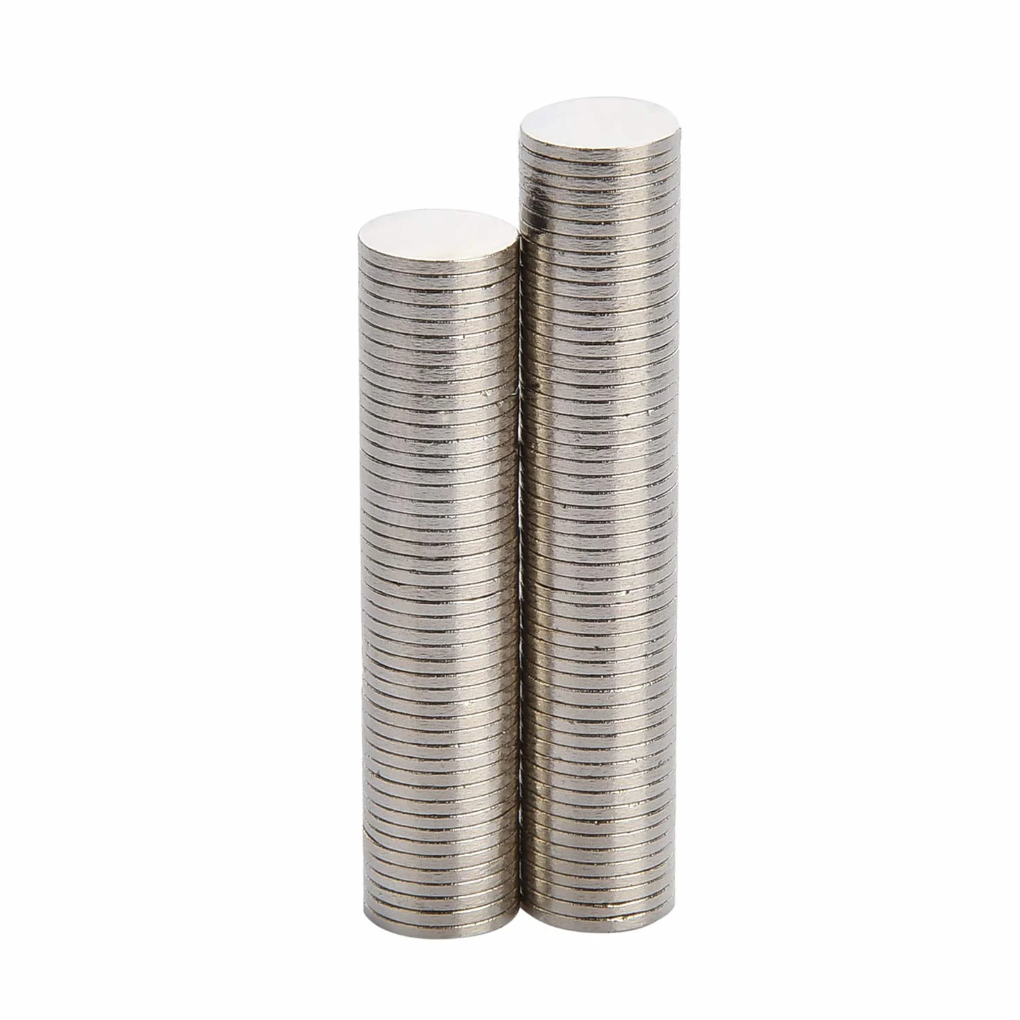 Yizhet Magnesy, 50 sztuk, bardzo mocne magnesy do użytku domowego, 10x2 mm, do tablicy magnetycznej, suchościeralnej, korkowej, na lodówkę itd. (10 x 2 mm)