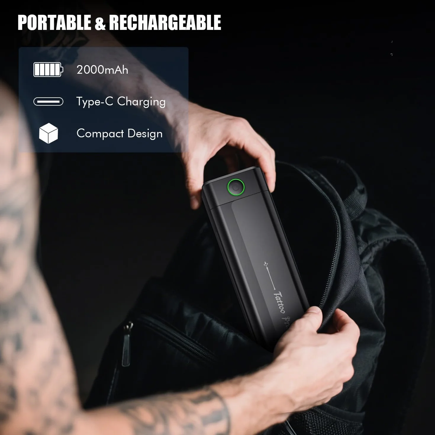 TATELF Drukarka do tatuażu Bluetooth, drukarka szablonowa, drukarka termiczna z 10 sztukami papieru, drukarka do tatuażu Kompatybilny z telefonem, tabletem i komputerem