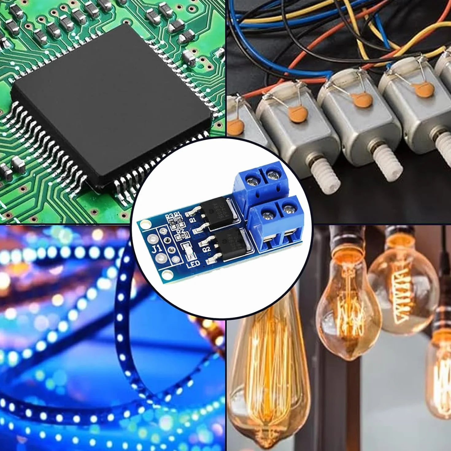 Moduł sterownika przełączającego PWM DC 5V-36V 400W podwójny Mosfet FET