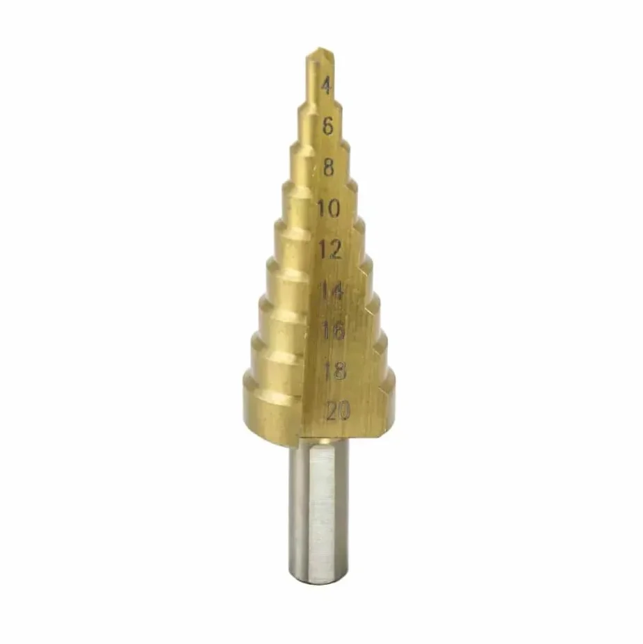 Wiertło stopniowe stożkowe choinka 4-20 mm HSS TiN