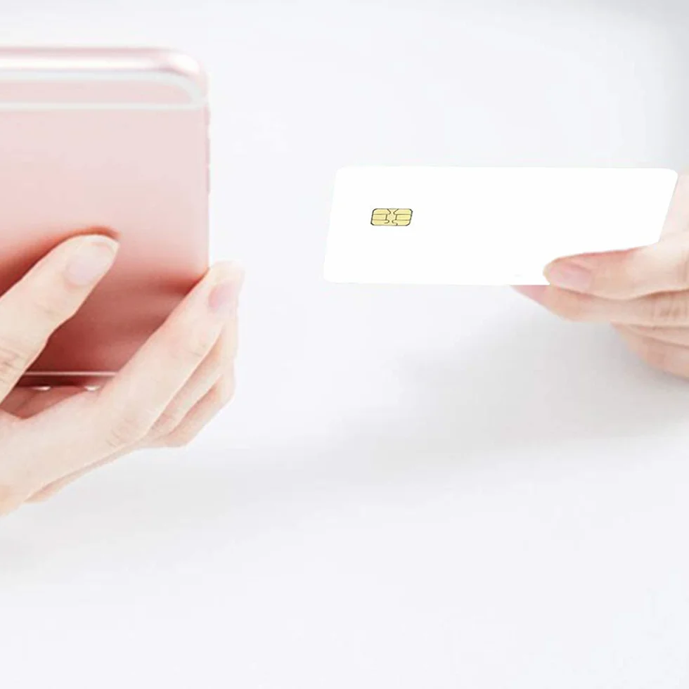 50 sztuk pustych kart PVC z chipem kontaktowym 4428 Smart Card Hotel karta klucza protokół ISO7816