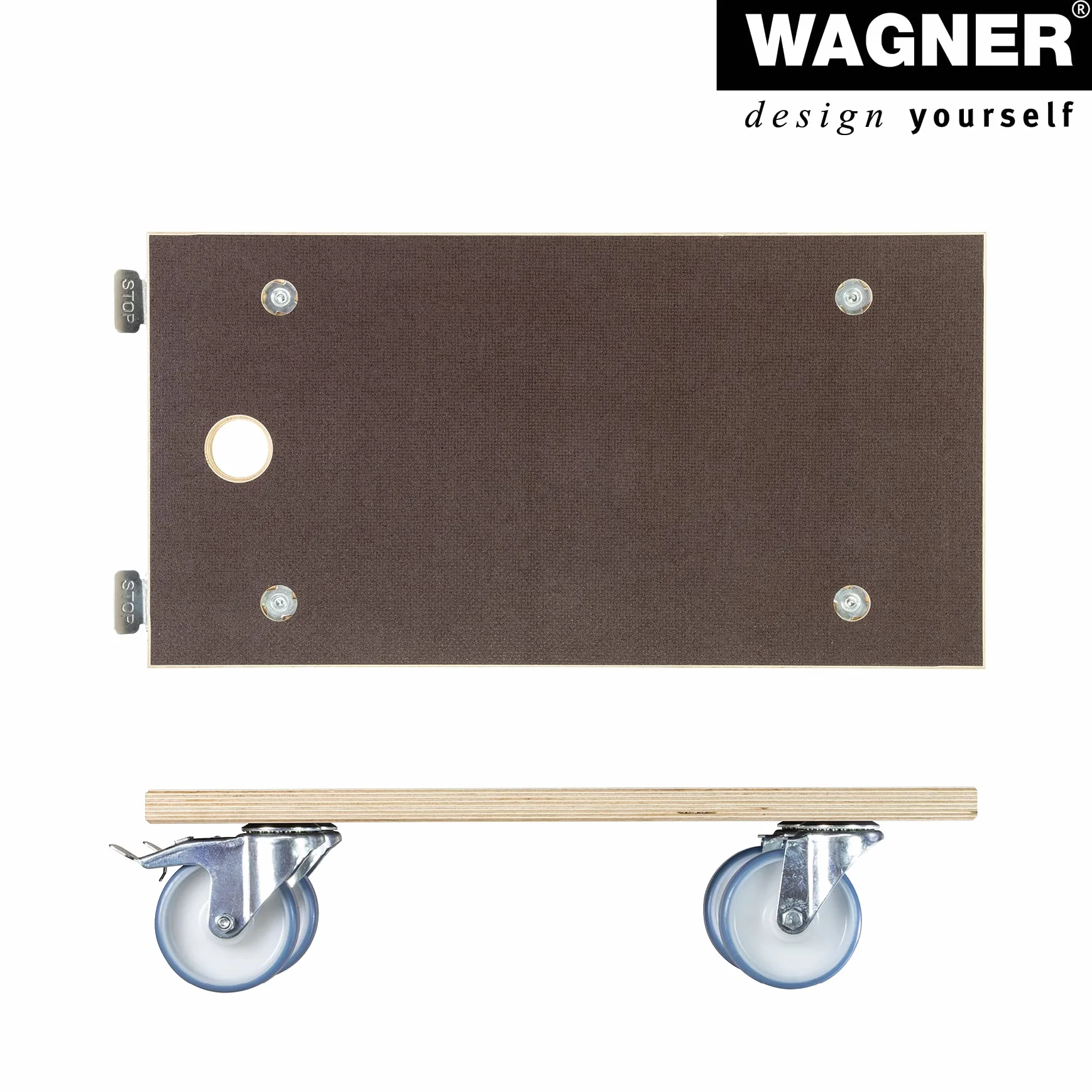 WAGNER przesuwna lalka MM 1341 57,5 x 30 cm nośność 500 kg antypoślizgowa FSC