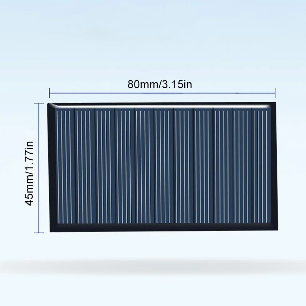 Polikrystaliczny panel słoneczny 5 V 100 mA 80x45 mm 5 sztuk