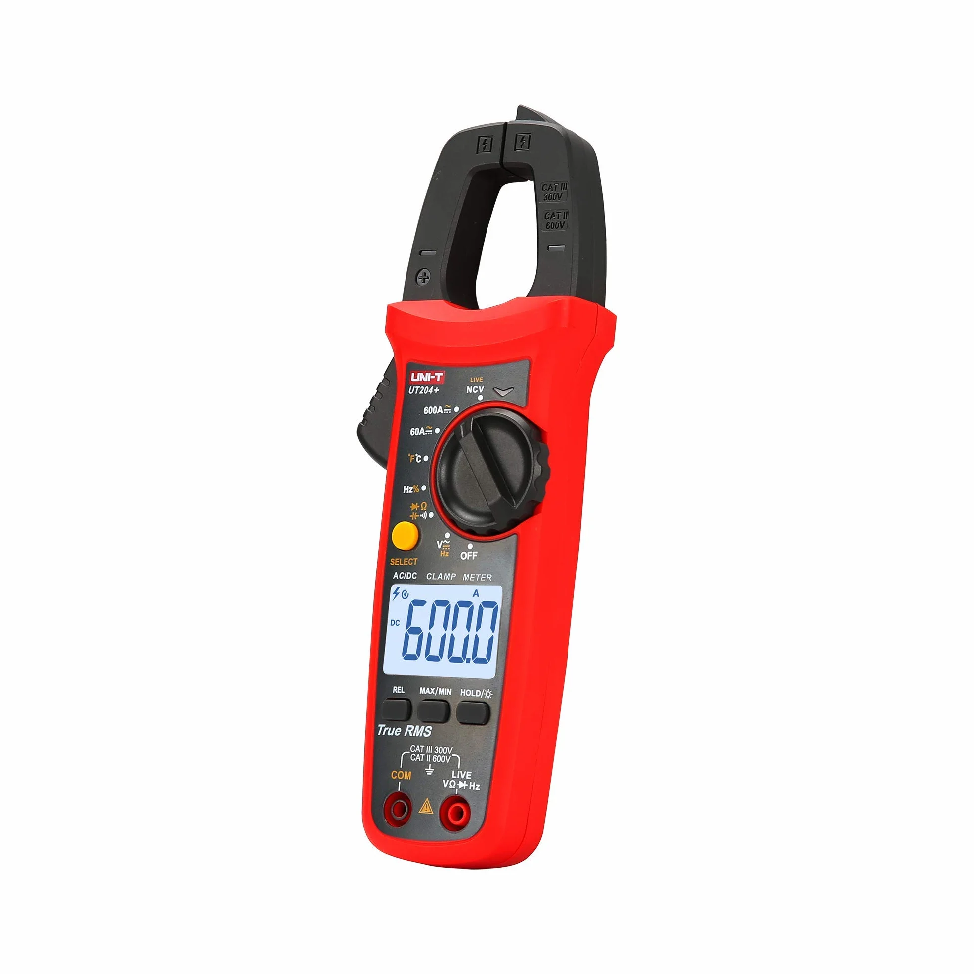 UNI-T UT204+ Cyfrowy miernik cęgowy True RMS AC/DC pomiar napięcia test ciągłości diod temperatury
