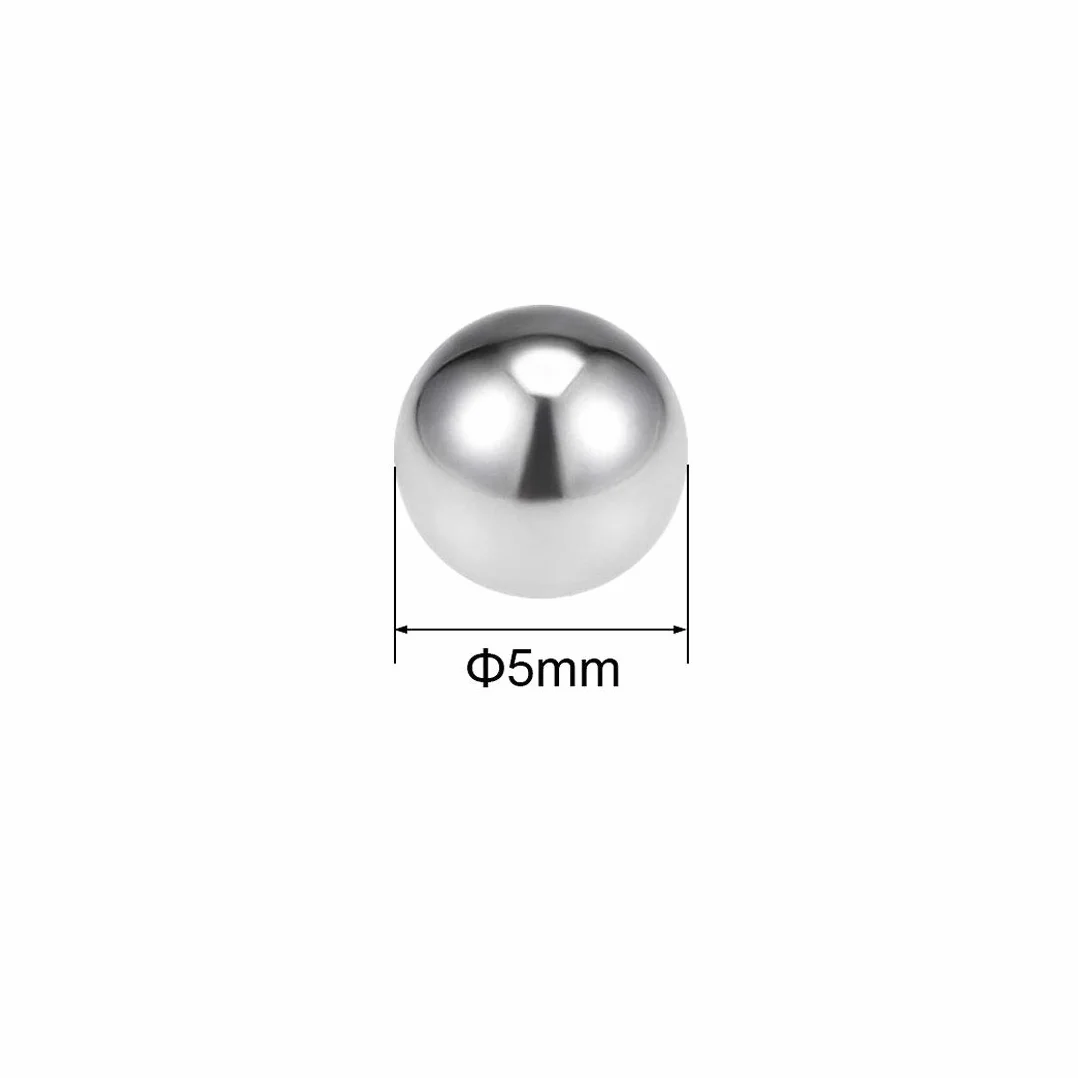 sourcing map 50 szt. łożyska kulki 5 mm stal szlachetna 316L G100 precyzyjne kulki