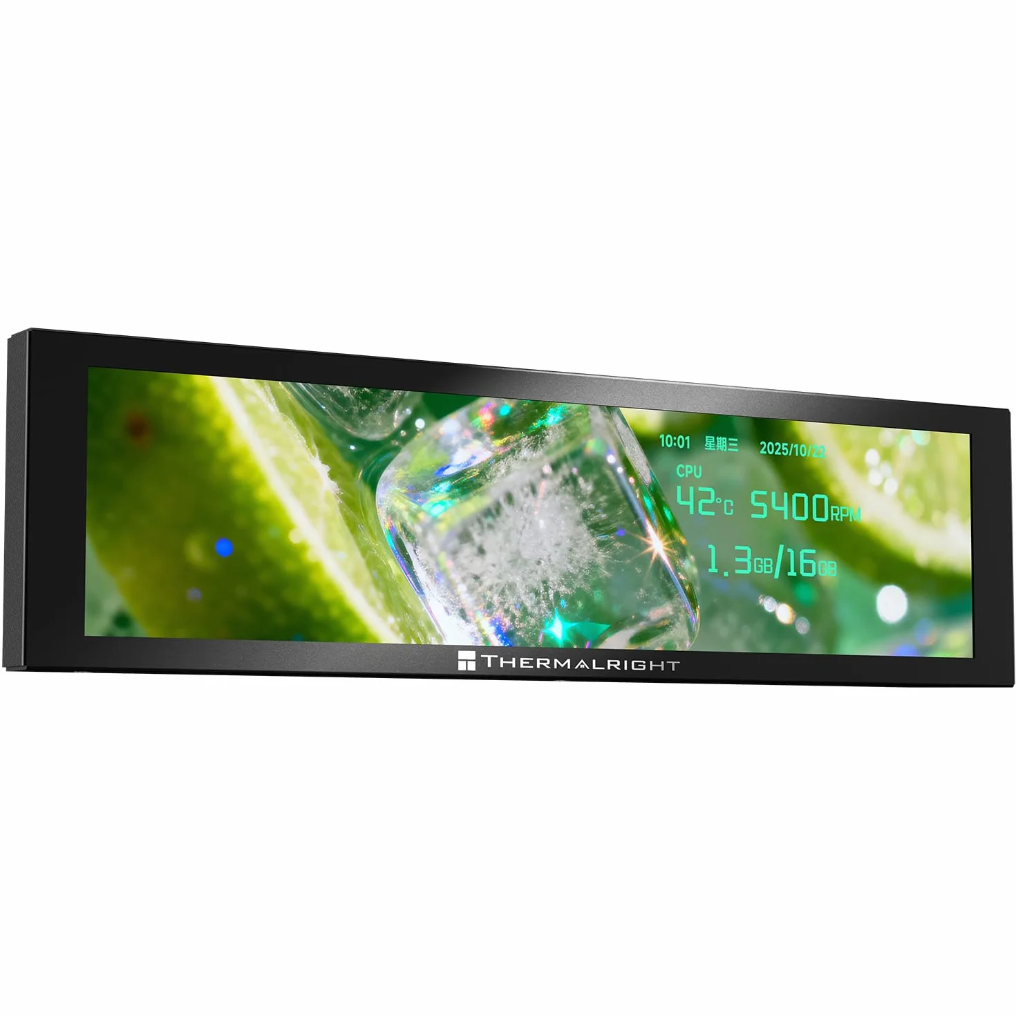 Thermalright Trofeo Vision 9.16 LCD Black 9,16-calowy ekran magnetyczny IPS 1920x480