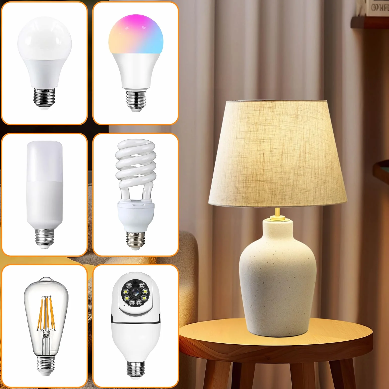 E27 oprawki do lamp vintage 10 sztuk biała