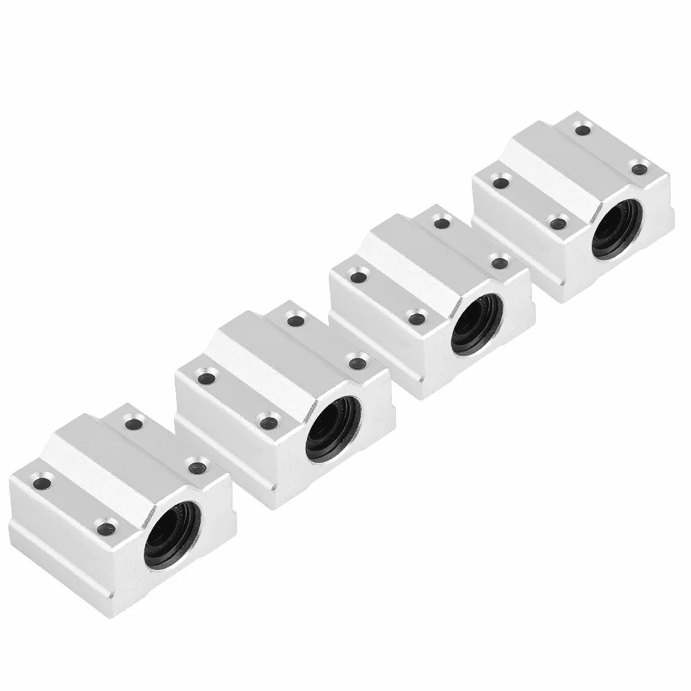 Prowadnica liniowa SCS8UU 8 mm łożysko kulkowe 4 szt. blok ślizgowy ze stopu aluminium