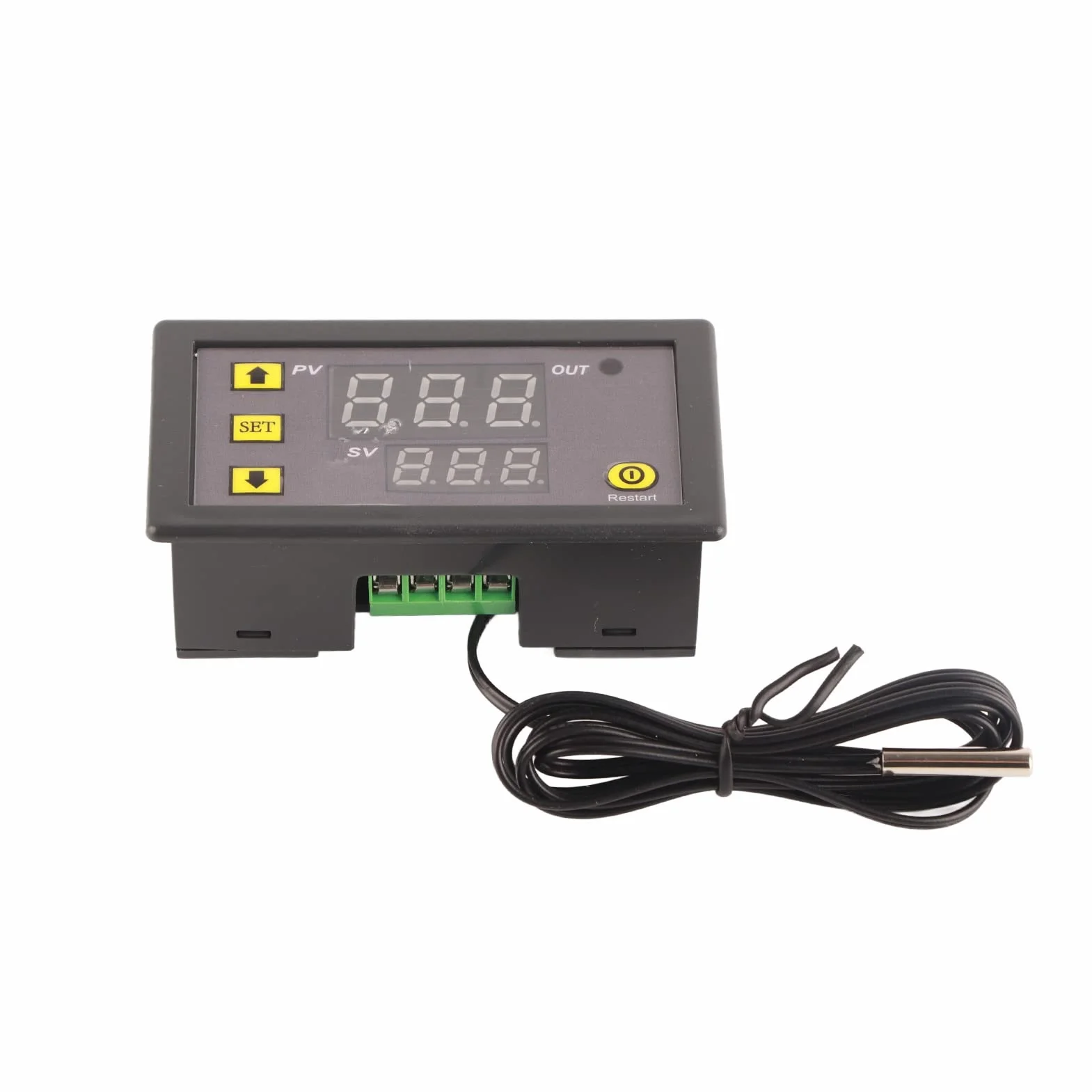 Cyfrowy Sterownik Temperatury W3230 LED Termostat, DC 12V, Czerwony i Niebieski Wyświetlacz, Tryb Ogrzewania i Chłodzenia, Regulowana Temperatura