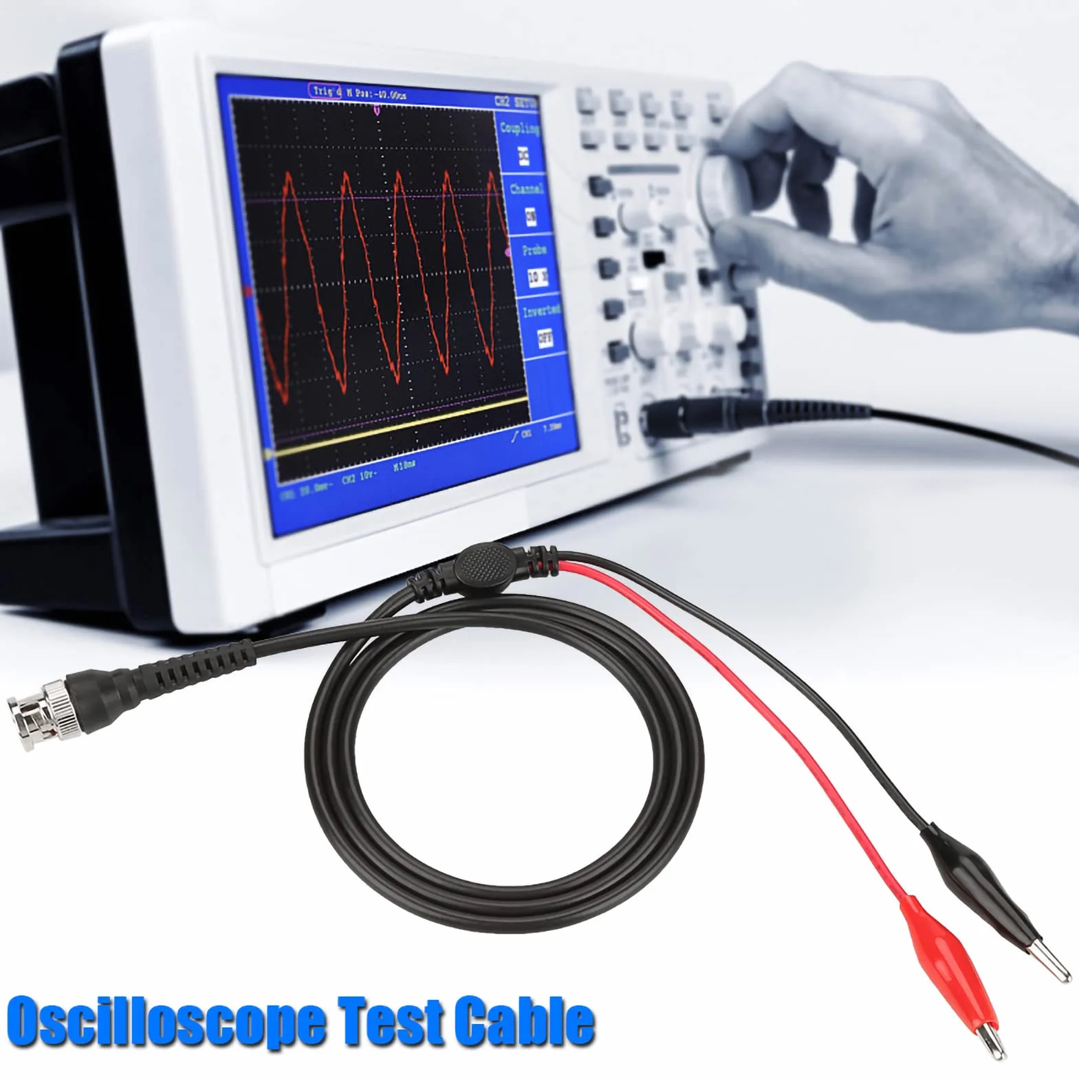 Oscyloskop sonda testowa P1011 BNC Q9 podwójny klips krokodylkowy drut testowy