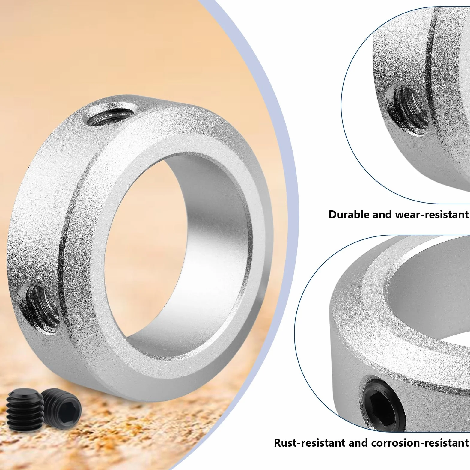 Mbsomnus pierścienie nastawcze 16 mm pierścień zaciskowy ID 16 mm AD 26 mm szerokość 10 mm wał do kół Axle przekładni CNC