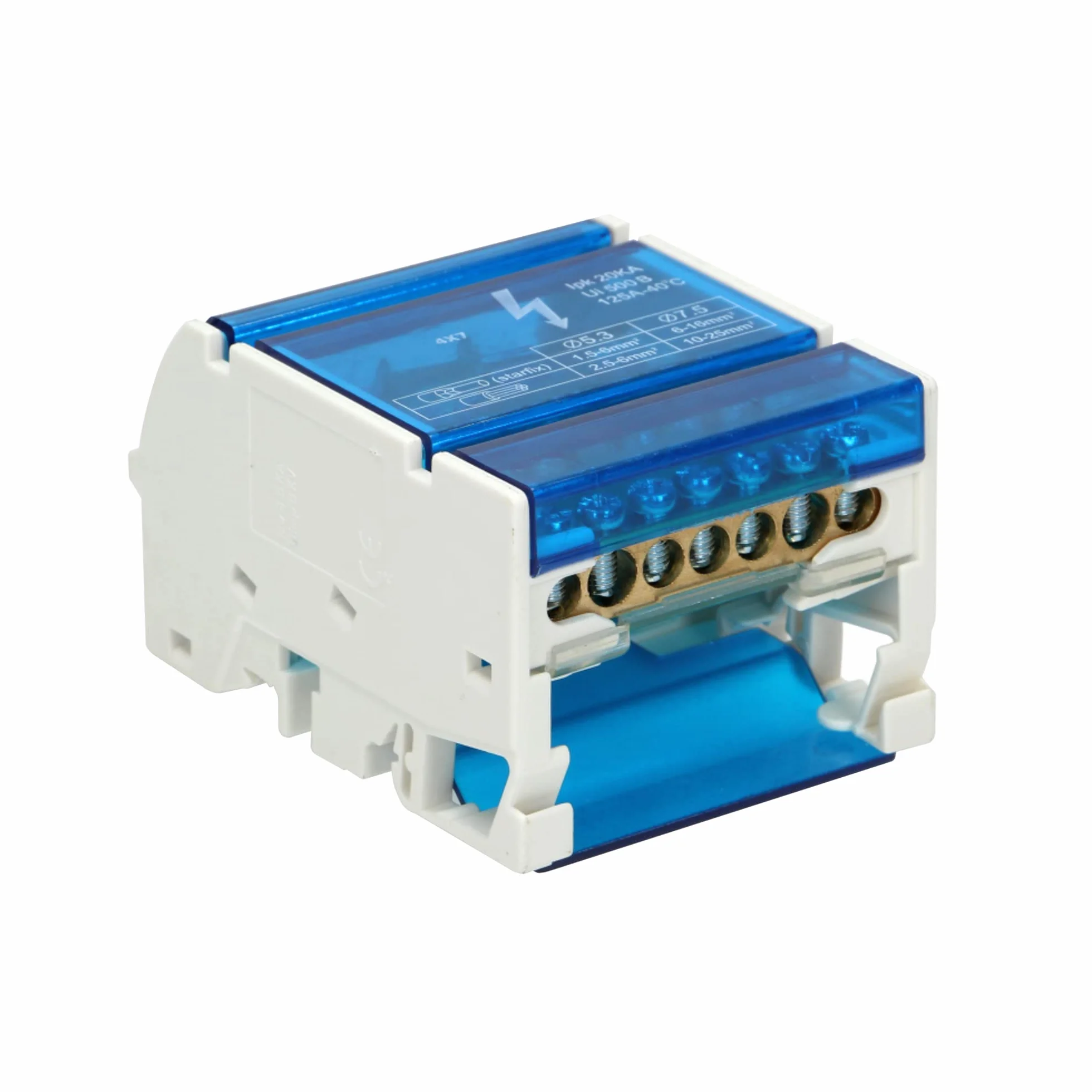 Orno LZ-8202/ rozdzielacz rozdzielaczy do szyny DIN lub tablicy elektrycznej z 4 rzędami (7 przewodów)