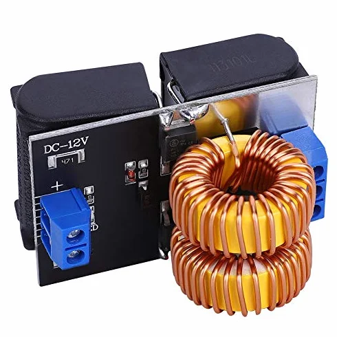 Moduł nagrzewnicy indukcyjnej 120 W, moduł BYS459-1500 Mini ZVS płyta grzewcza indukcyjna 5 V-12 V do ogrzewania wysokiej częstotliwości