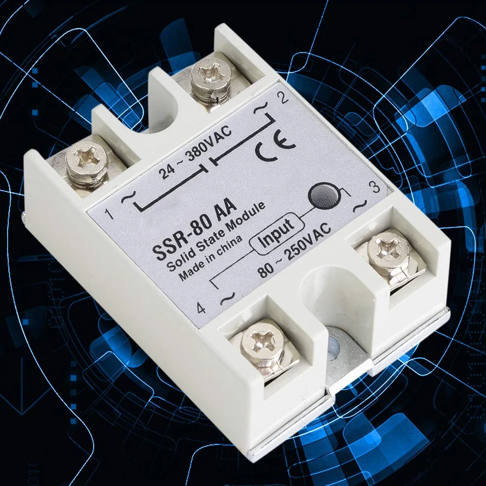 Ssr, Ssr 40A przekaźnik, SSR, przekaźnik półprzewodnikowy 80A jednofazowy przekaźnik półprzewodnikowy Ssr 80Aa 80 250 VAC