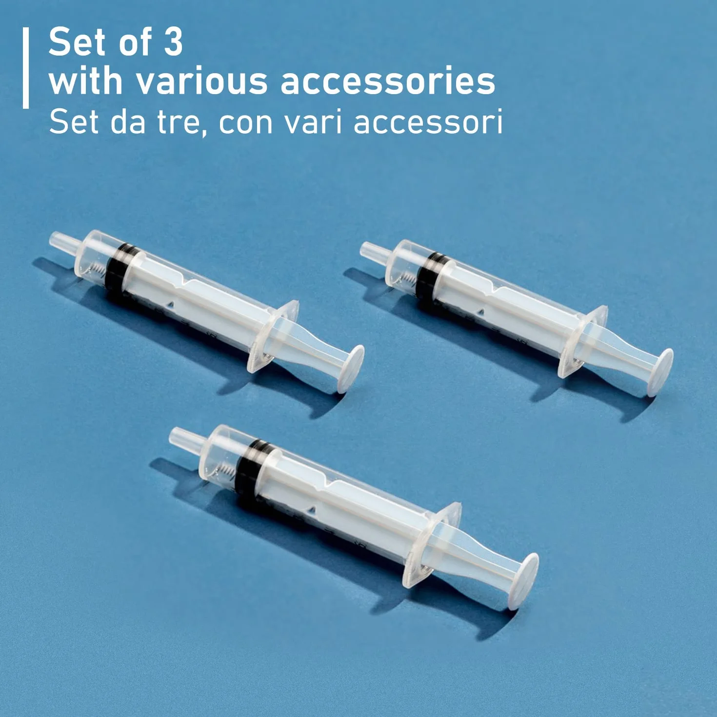Plastikowa strzykawka 10 ml, końcówka Luer Lock, 3 szt. plastikowych strzykawek, igły 7 cm, do laboratoriów naukowych, wkład atramentowy do drukarki, dla zwierząt domowych, ogrodnictwa itp