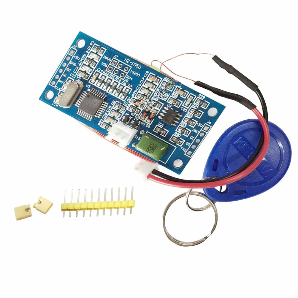 DollaTek HZ-1050 RFID 125 kHz EM4100 bezprzewodowy moduł czytnika kart ATMEGA8 DC 5 V zestaw DIY