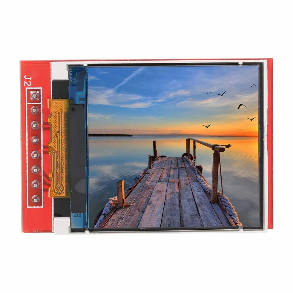 Moduł Kolorowego Wyświetlacza TFT LCD o Przekątnej 1,44 Cala do Telefonu 5110-128x128 Szeregowy Czerwony Ekran SPI - Idealny do Projektów i Elektroniki